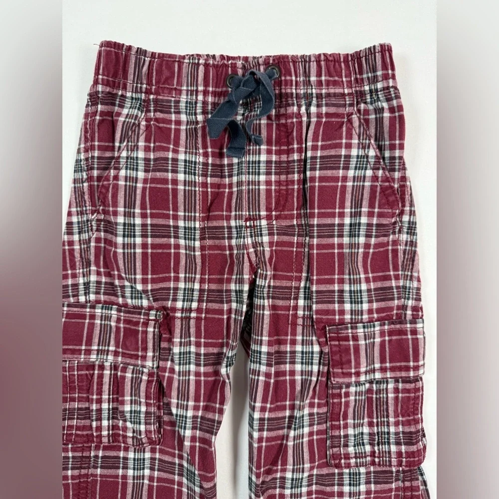 GYMBOREE Baby Boys' Tartan Plaid Cargo Elastic Waistband Pants‎ Holiday 12-18M